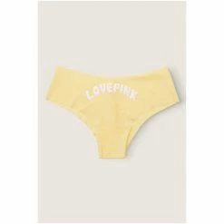 Victorias Secret PINK Victoria's Secret PINK No Show Cheeky Panty Pale Banana With Graphic Yellow -Victoria's Secret PINK Shop unnamed file 533