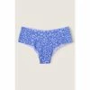 Victorias Secret PINK Victoria's Secret PINK No Show Cheeky Panty Blue Dawn Leopard