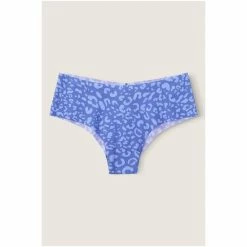 Victorias Secret PINK Victoria's Secret PINK No Show Cheeky Panty Blue Dawn Leopard -Victoria's Secret PINK Shop unnamed file 541