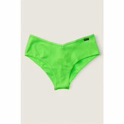 Victorias Secret PINK Victoria's Secret PINK Cotton Cheeky Underwear Coral Cream With Embroidery Pink