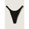 Victorias Secret PINK Victoria's Secret PINK Pure Black High Leg Logo Thong Panty