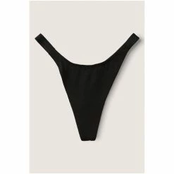 Victorias Secret PINK Victoria's Secret PINK Pure Black High Leg Logo Thong Panty -Victoria's Secret PINK Shop unnamed file 564