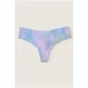 Victorias Secret PINK Victoria's Secret PINK No Show Cotton Thong Underwear Artic Ice Blur Print