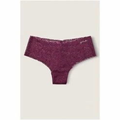 Victorias Secret PINK Victoria's Secret PINK Blue Violet No Show Soft Lace Cheeky Panty -Victoria's Secret PINK Shop unnamed file 644
