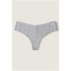 Victorias Secret PINK Victoria's Secret PINK No Show Cotton Thong Panty Grey Oasis Marl -Victoria's Secret PINK Shop unnamed file 662