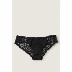 Victorias Secret PINK Victoria's Secret PINK Strappy Logo Cheeky Black -Victoria's Secret PINK Shop unnamed file 846