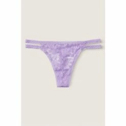 Victorias Secret PINK Victoria's Secret PINK Lavender Love Lace Strappy Thong Knickers