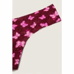 Victorias Secret PINK Victoria's Secret PINK No Show Lace Thong Panty Purple Petal -Victoria's Secret PINK Shop unnamed file 936