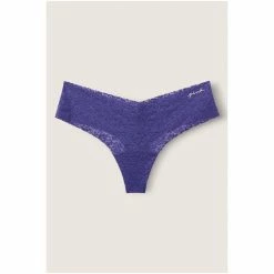 Victorias Secret PINK Victoria's Secret PINK No Show Lace Thong Panty Purple Petal -Victoria's Secret PINK Shop unnamed file 938
