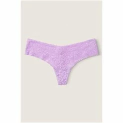 Victorias Secret PINK Victoria's Secret PINK No Show Lace Thong Panty Purple Petal -Victoria's Secret PINK Shop unnamed file 942